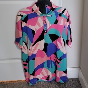 NWT Bad Birdie "Montage" Golf Polo - XL